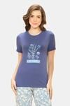 Amante Scoop Neck Sleep Tee - Plant Kindness Print — thumbnail 1